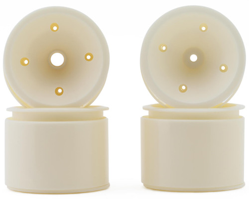 (SO) Team Associated RC10GT 2.2" 3-Piece Stadium Truck Wheels (White) (4) (Wide)
