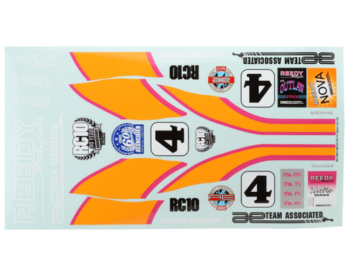 (SO) Team Associated RC10 Team Car Kit Decal Sheet
