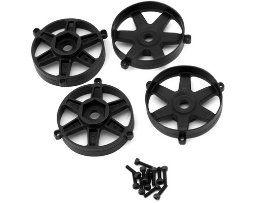 (SO) Team Associated Factory Team® Adjustable Wheel Face Plate (Black) (4) (Inner)