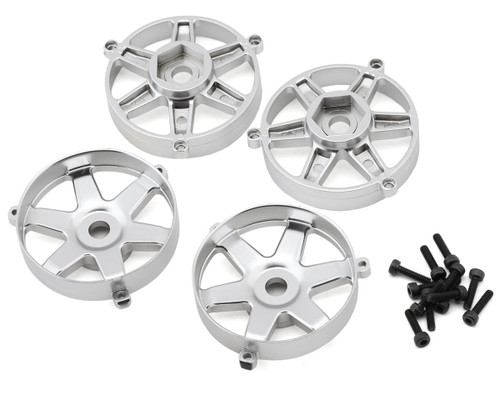 (SO) Team Associated Factory Team® Adjustable Wheel Face Plate (Silver) (4) (Inner)