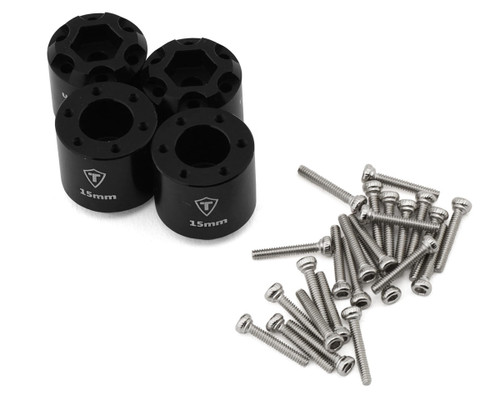 (SO) Treal Hobby 7075 Aluminum Extended Wheel Hex Hubs for Traxxas® TRX4-MT™ (Black)