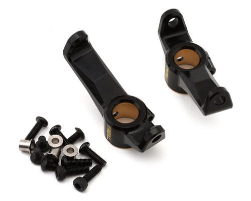 (SO) Treal Hobby Axial SCX10 Pro Brass Heavy Weight C-Hub Carriers (Black) (2)
