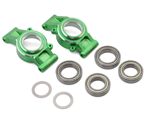 (SO) Treal Hobby 7075 Aluminum Rear Hub Set for Traxxas® X-Maxx® (Green) (2)