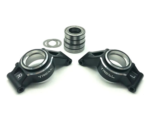 (SO) Treal Hobby 7075 Aluminum Rear Hub Set for Traxxas® X-Maxx® (Black) (2)