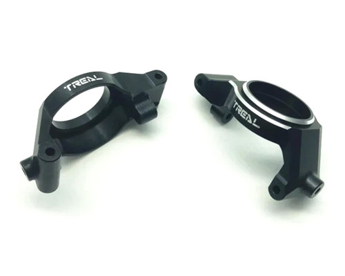 (SO) Treal Hobby 7075 Aluminum Front C-Hubs for Traxxas® X-Maxx® (Black) (2)