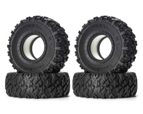 (SO) Treal Hobby Trailburner 1.9" Rubber Rock Crawler Tires (4)