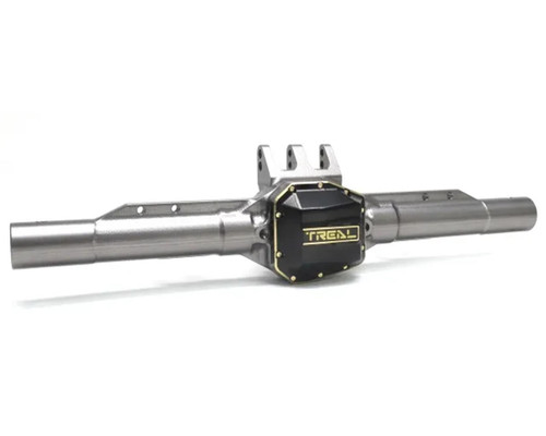 (SO) Treal Hobby Axial SCX10 Pro 7075 Aluminum Rear Axle Housing (Grey)
