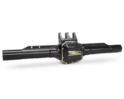 (SO) Treal Hobby Axial SCX10 Pro 7075 Aluminum Rear Axle Housing (Black)