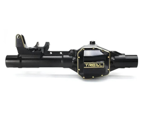 (SO) Treal Hobby Axial SCX10 Pro 7075 Aluminum Front Axle Housing (Black)