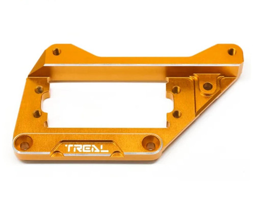 (SO) Treal Hobby Axial SCX10 Pro 7075 Aluminum Front 4-Link Servo Mount (Orange)