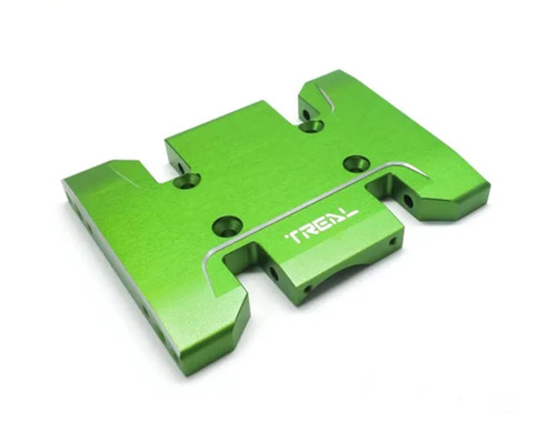 (SO) Treal Hobby Axial SCX10 Pro 7075 Aluminum Center Skid Plate (Green)