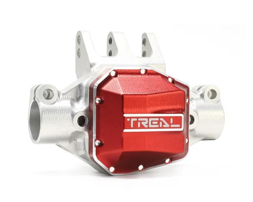 (SO) Treal Hobby Axial SCX10 Pro 7075 Aluminum Rear Center Axle Housing (Silver)