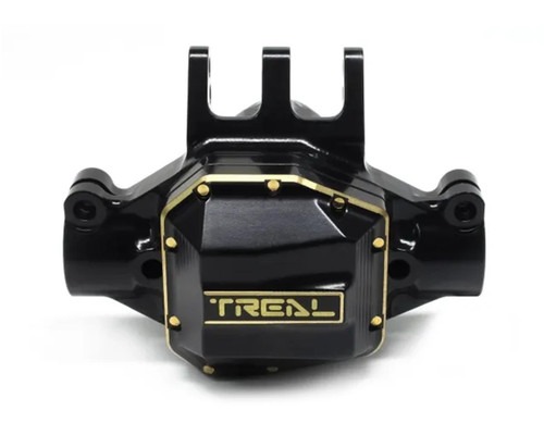(SO) Treal Hobby Axial SCX10 Pro Brass Rear Center Axle Housing (Black) (157.3g)