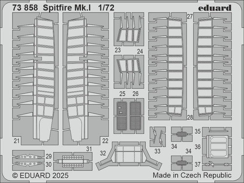 (SO) 1/72 Eduard Spitfire Mk.I Photo etched set for IBG