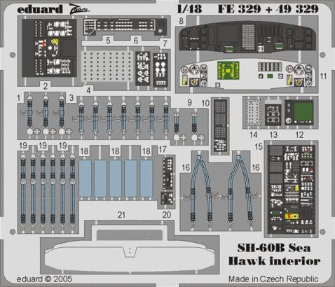 (SO) 1/48 Eduard SH-60B interior for Italeri