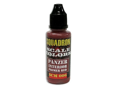 (SO) Squadron Colors Panzer Interior Primer Red Acrylic Airbrush Paint (15ml Bottle)