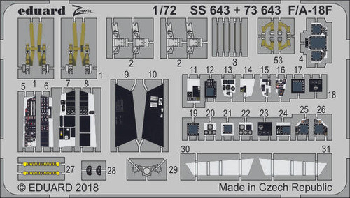 (SO) 1/72 Eduard F/A-18F Zoom set for ACADEMY