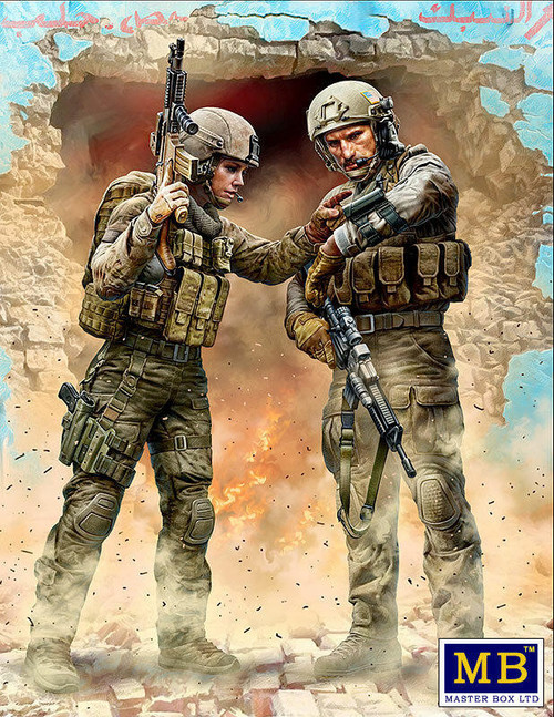 (SO) 1/24 Master Box Modern War Route Change Elite Unit Male & Female Soldiers
