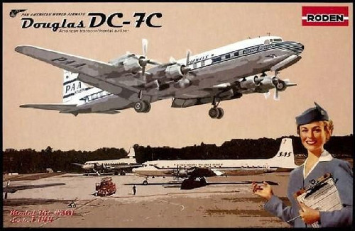 (SO) 1/144 Roden DC7C Pan American Airliner