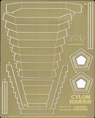 (SO) Paragrafix Original Battlestar Galactica Cylon Raider Cockpit Louvers