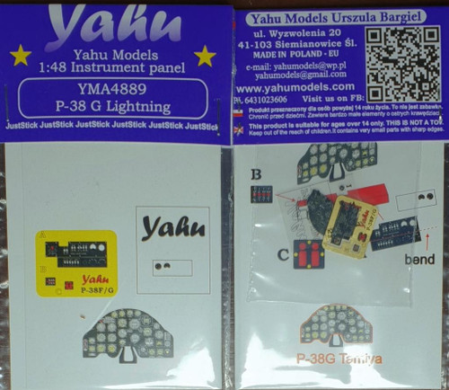 (SO) 1/48 Yahu Models P-38G - Instrument Panel