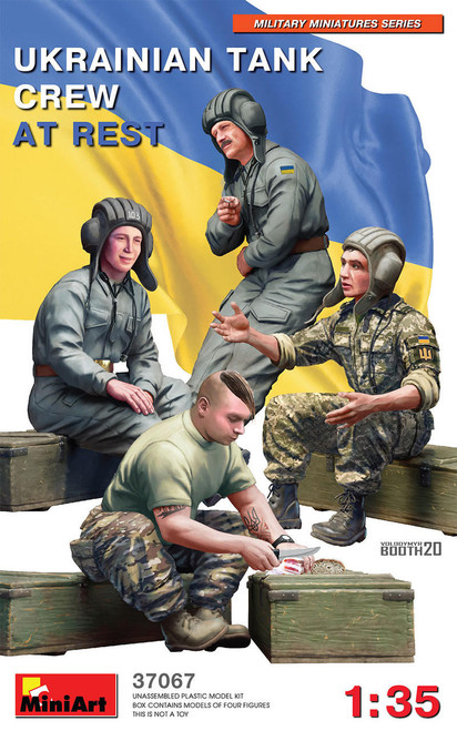 (SO) 1/35 Miniart Ukraine Tank Crew at Rest (x4 Figure Set)