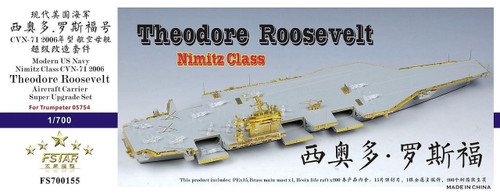 (SO) 1/700 Five Star Models Scale US Navy Aircraft Carrier Theodore Roosevelt CVN-71 2006 super upgrade set