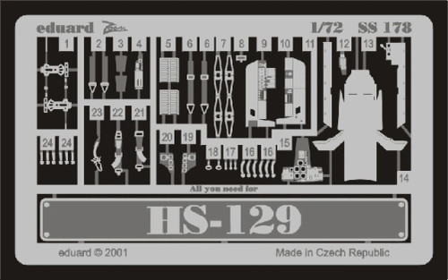 (SO) 1/72 Eduard Hs 129 for ITALERI