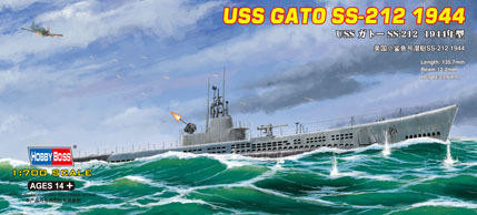 (SO) 1/700 Hobby Boss USS Gato SS-212 1943 Plastic Model Kit