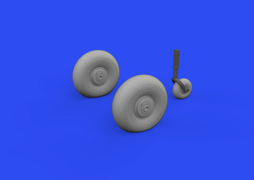 (SO) 1/48 Eduard Beaufighter Mk VI Wheels for Tamiya (Mask & Resin)