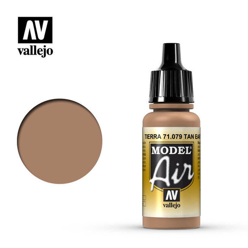 (SO) Vallejo Paint 17ml Bottle Tan Earth Model Air