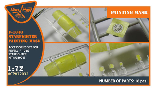 (SO) 1/72 Clear Prop F-104G Paint Mask for REVELL