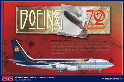 (SO) 1/144 Roden B720 Caesar's Chariot Led Zeppelin Tour Passenger Airliner