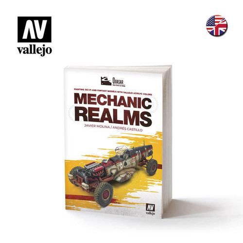 (SO) Vallejo Quasar Mechanic Realms Painting Sci-Fi & Fantasy Models w/Acrylics Book