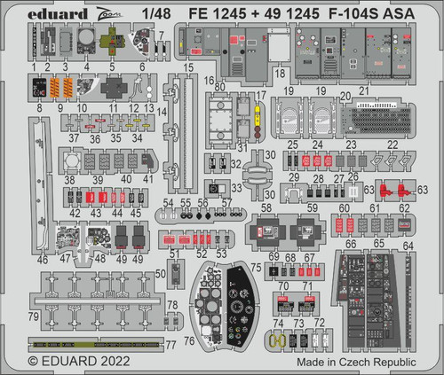 (SO) 1/48 Eduard F-104S ASA for KIN (Pre-Painted)