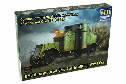 (SO) 1/72 Master Box British Armoured Car, Austin, MK III, WW I Era