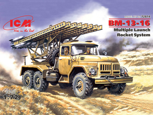 (SO) 1/72 ICM BM-13-16, Multiple Launch Rocket System on ZiL-131 base