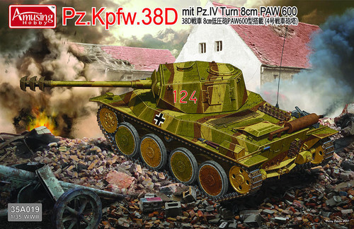 (SO) 1/35 Amusing Hobby Pz.Kpfw.38D German Tank