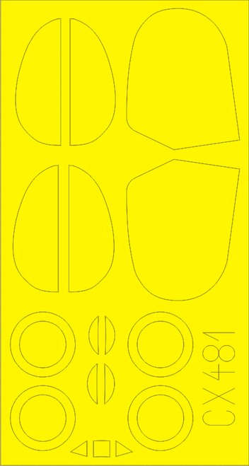 (SO) 1/72 Eduard Mask B534 Early Series for EDU