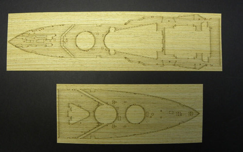(SO) 1/350 Pontos Model HMS Warspite Wooden Deck set