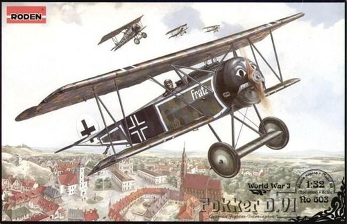 (SO) 1/32 Roden Fokker D VI WWI German BiPlane Fighter/Interceptor