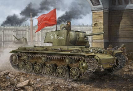 (SO) 1/48 Hobby Boss Russian KV-1 Model 1942 Tank with Simplified Turret - HY84812