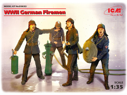 (SO) 1/35 ICM WWII German Firemen (4 figures)