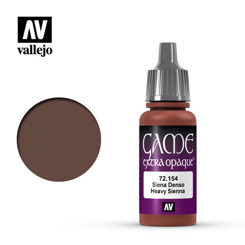 (SO) Vallejo Paint 17ml Bottle Heavy Siena Opaque Game Color