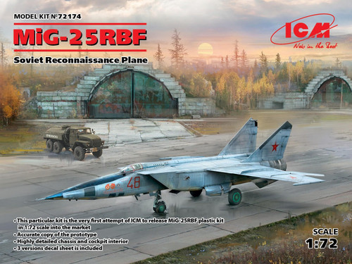(SO) 1/72 ICM MiG-25 RBF, Soviet Reconnaissance Plane