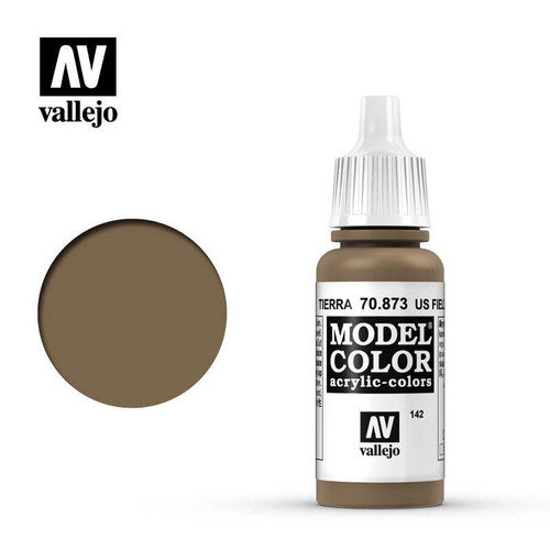 (SO) Vallejo Paint 17ml Bottle USA Field Drab Model Color