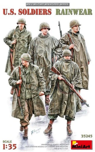 (SO) 1/35 Miniart WWII US Soldiers in Rainwear (5)