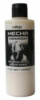 (SO) Vallejo Paint 200ml Bottle Matt Varnish Mecha Color