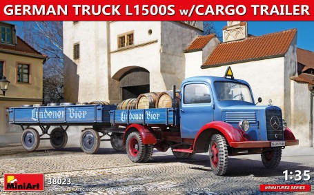 (SO) 1/35 Miniart German L1500S Truck w/Cargo Trailer