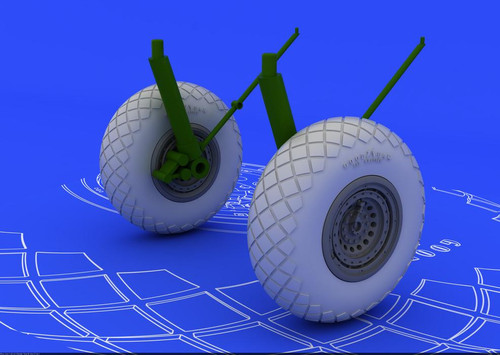 (SO) 1/72 Eduard B-17G Wheels for Revell (Resin)